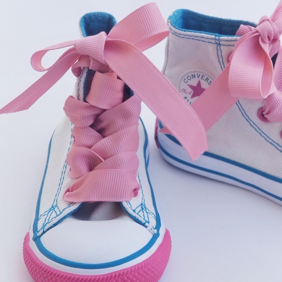 Converse Other - Converse Chuck Taylor All Star White Pink Teal